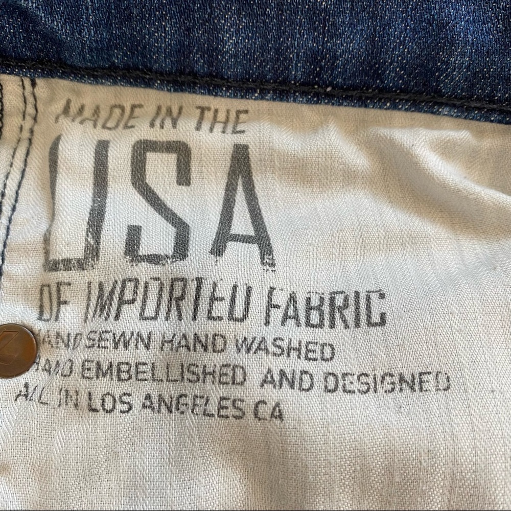 7 for all mankind cropped straight leg jeans sz 30 - Picture 6 of 6